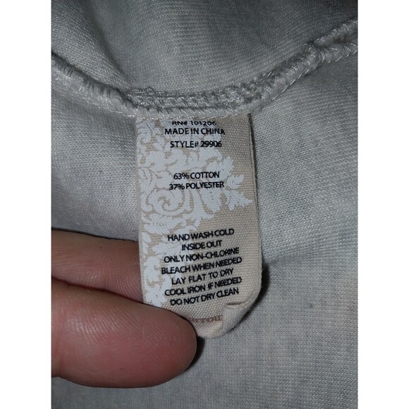 Soft Surroundings Sweater Womens Large Cuddle Pullover Fleece Henley Cozy Casual - Picture 7 of 7